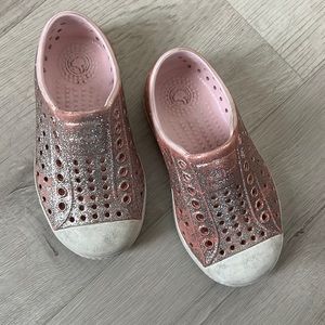 Pink sparkle glitter Natives